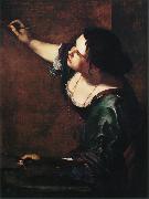 Artemisia  Gentileschi Self-Portrait as the Allegory of Painting (mk25) Spain oil painting artist